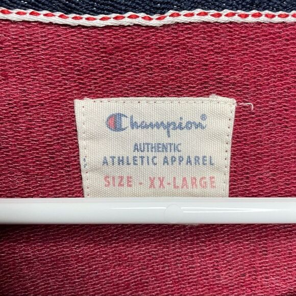 Champion Athletic Apparel Pullover Long Sleeve Sweater Cotton Red Women Size 2XL - Picture 4 of 7